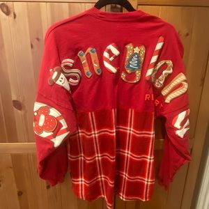 2021 Spirit Jersey Adults - DISNEYLAND HOLIDAY SNACKS RED PLAID - SMALL